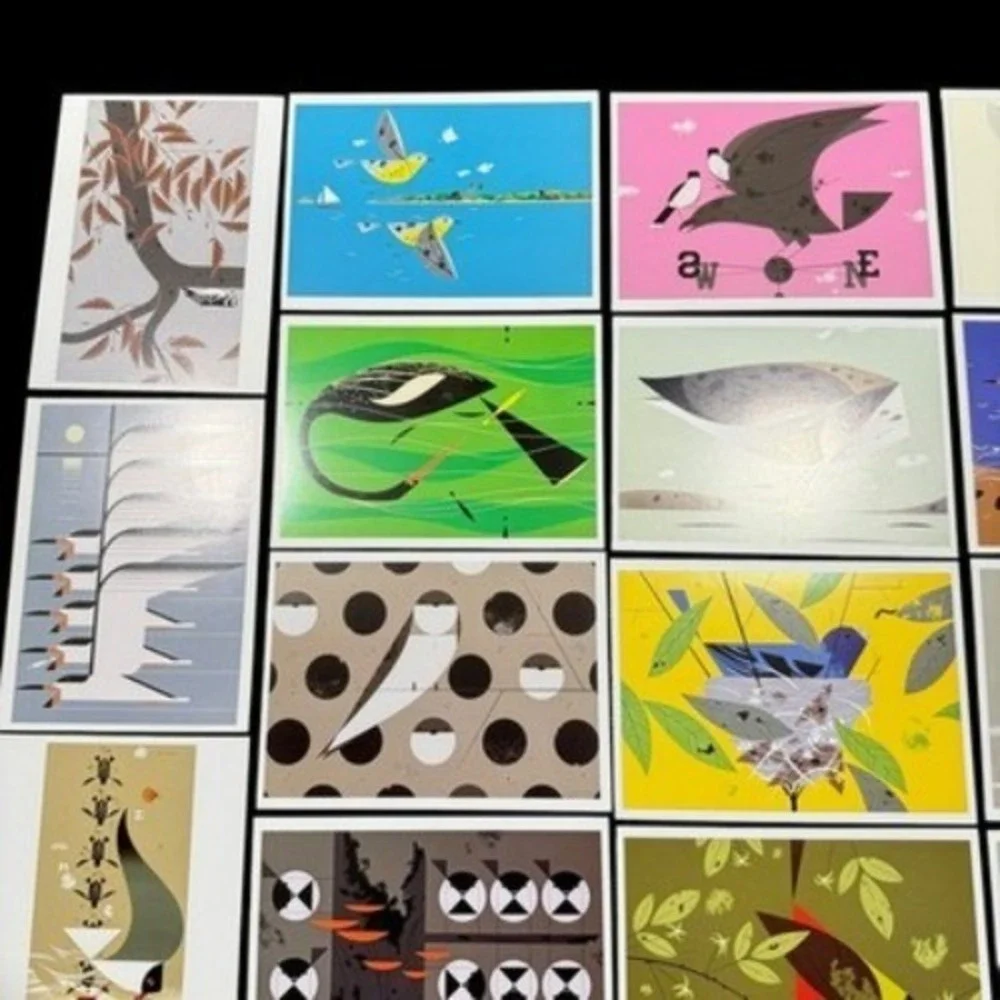 Charley Harper Postcard Lot Assorted Birds (22 ) Unused All Different Set F